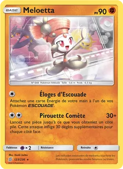 Carte Meloetta de l'extension Harmonie des Esprits, numéro 123/236