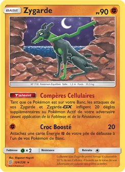 Carte Zygarde de l'extension Harmonie des Esprits, numéro 124/236