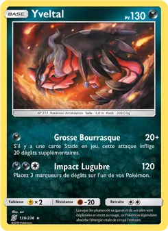 Carte Yveltal de l'extension Harmonie des Esprits, numéro 139/236