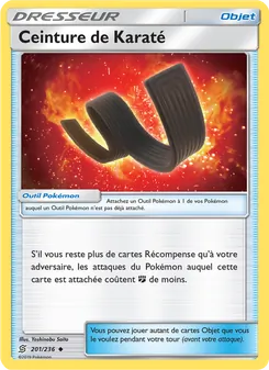 Carte Ceinture de Karaté de l'extension Harmonie des Esprits, numéro 201/236