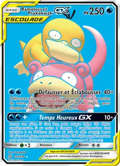 Carte Ramoloss et Psykokwak GX de l'extension Harmonie des Esprits, numéro 217/236