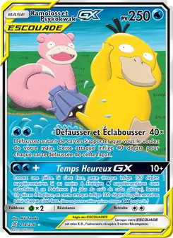 Carte Ramoloss et Psykokwak GX de l'extension Harmonie des Esprits, numéro 218/236