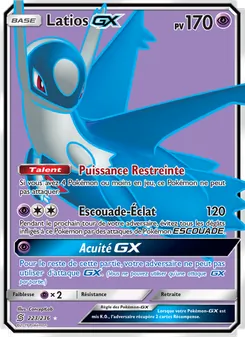 Carte Latios GX de l'extension Harmonie des Esprits, numéro 223/236