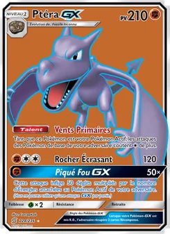 Carte Ptéra GX de l'extension Harmonie des Esprits, numéro 224/236