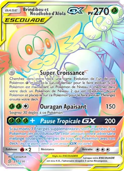 Carte Brindibou et Noadkoko d’Alola GX de l'extension Harmonie des Esprits, numéro 237/236