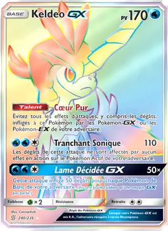 Carte Keldeo GX de l'extension Harmonie des Esprits, numéro 240/236