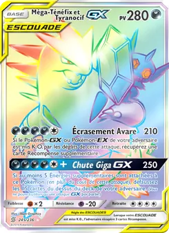 Carte Méga-Ténéfix et Tyranocif GX de l'extension Harmonie des Esprits, numéro 245/236