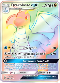 Carte Dracolosse GX de l'extension Harmonie des Esprits, numéro 248/236