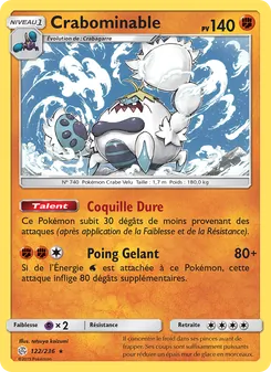 Carte Crabominable de l'extension Éclipse Cosmique, numéro 122/236