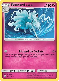 Carte Feunard d’Alola de l'extension Éclipse Cosmique, numéro 145/236