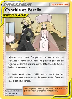 Carte Cynthia et Percila de l'extension Éclipse Cosmique, numéro 189/236