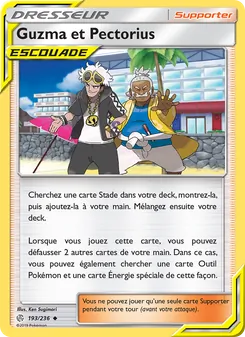 Carte Guzma et Pectorius de l'extension Éclipse Cosmique, numéro 193/236
