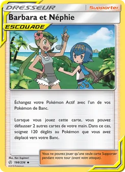 Carte Barbara et Néphie de l'extension Éclipse Cosmique, numéro 198/236