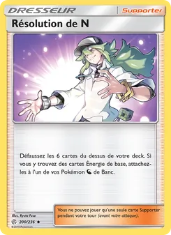 Carte Résolution de N de l'extension Éclipse Cosmique, numéro 200/236