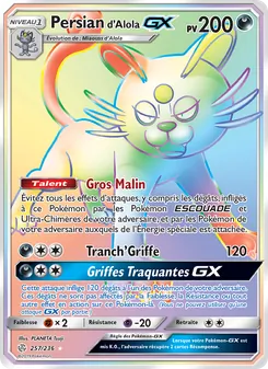 Carte Persian d’Alola GX de l'extension Éclipse Cosmique, numéro 257/236
