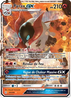 Carte Pyrax GX de l'extension Éclipse Cosmique, numéro 35/236