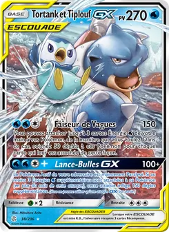 Carte Tortank et Tiplouf GX de l'extension Éclipse Cosmique, numéro 38/236