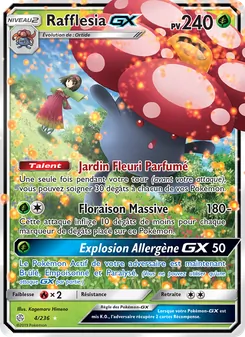 Carte Rafflesia GX de l'extension Éclipse Cosmique, numéro 4/236