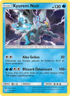 Carte Kyurem Noir de l'extension Éclipse Cosmique, numéro 61/236