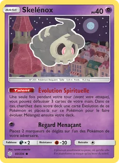 Carte Skelénox de l'extension Éclipse Cosmique, numéro 83/236