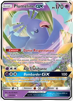 Carte Plumeline GX de l'extension Éclipse Cosmique, numéro 95/236