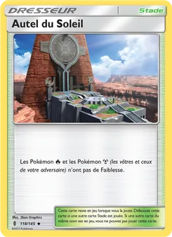 Carte Autel du Soleil de l'extension Gardiens Ascendants, numéro 118/145