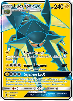 Carte Lucanon GX de l'extension Gardiens Ascendants, numéro 134/145