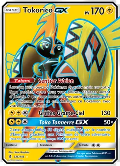 Carte Tokorico GX de l'extension Gardiens Ascendants, numéro 135/145
