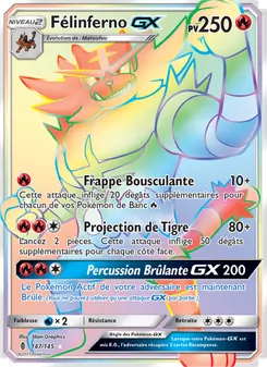 Carte Félinferno GX de l'extension Gardiens Ascendants, numéro 147/145