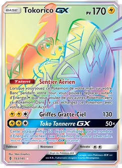Carte Tokorico GX de l'extension Gardiens Ascendants, numéro 153/145