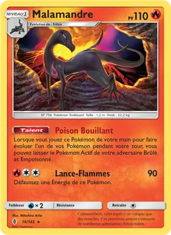 Carte Malamandre de l'extension Gardiens Ascendants, numéro 16/145