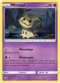 Carte Mimiqui de l'extension Gardiens Ascendants, numéro 58/145