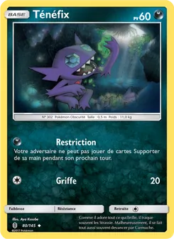 Carte Ténéfix de l'extension Gardiens Ascendants, numéro 80/145