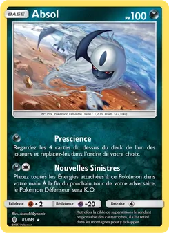 Carte Absol de l'extension Gardiens Ascendants, numéro 81/145