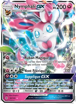 Carte Nymphali GX de l'extension Gardiens Ascendants, numéro 92/145