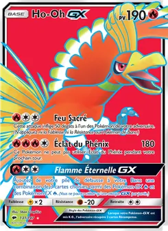 Carte Ho-Oh GX de l'extension Ombres Ardentes, numéro 131/147
