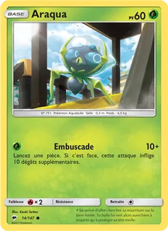 Carte Araqua de l'extension Ombres Ardentes, numéro 14/147