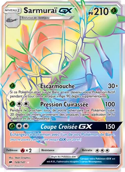 Carte Sarmuraï GX de l'extension Ombres Ardentes, numéro 148/147