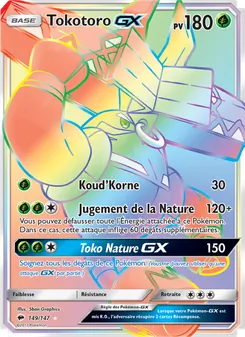 Carte Tokotoro GX de l'extension Ombres Ardentes, numéro 149/147