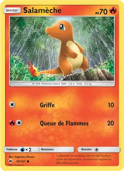 Carte Salamèche de l'extension Ombres Ardentes, numéro 18/147