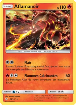 Carte Aflamanoir de l'extension Ombres Ardentes, numéro 24/147