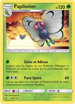 Carte Papilusion de l'extension Ombres Ardentes, numéro 3/147