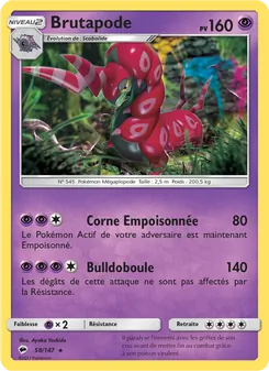 Carte Brutapode de l'extension Ombres Ardentes, numéro 58/147