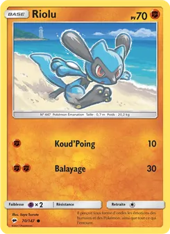 Carte Riolu de l'extension Ombres Ardentes, numéro 70/147
