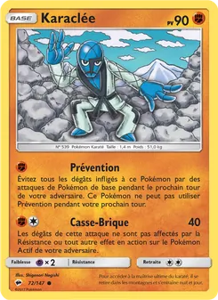 Carte Karaclée de l'extension Ombres Ardentes, numéro 72/147