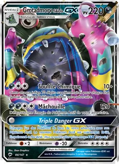 Carte Grotadmorv d’Alola GX de l'extension Ombres Ardentes, numéro 84/147