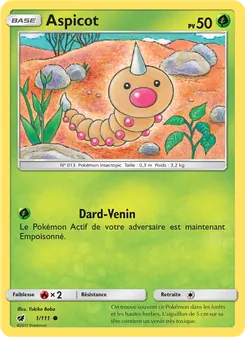 Carte Aspicot de l'extension Invasion Carmin, numéro 1/111