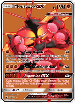Carte Mouscoto GX de l'extension Invasion Carmin, numéro 104/111