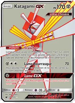 Carte Katagami GX de l'extension Invasion Carmin, numéro 106/111