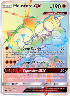 Carte Mouscoto GX de l'extension Invasion Carmin, numéro 115/111